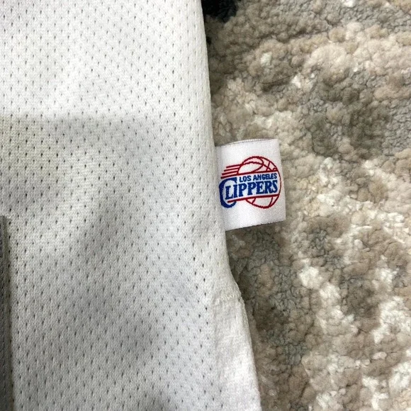 Mitchell & Ness Jersey Mens S White LA Clippers Basketball Team NBA Athleisure - Picture 6 of 10